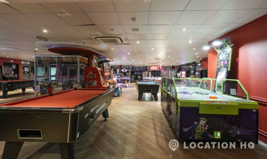 Arcade games room film location