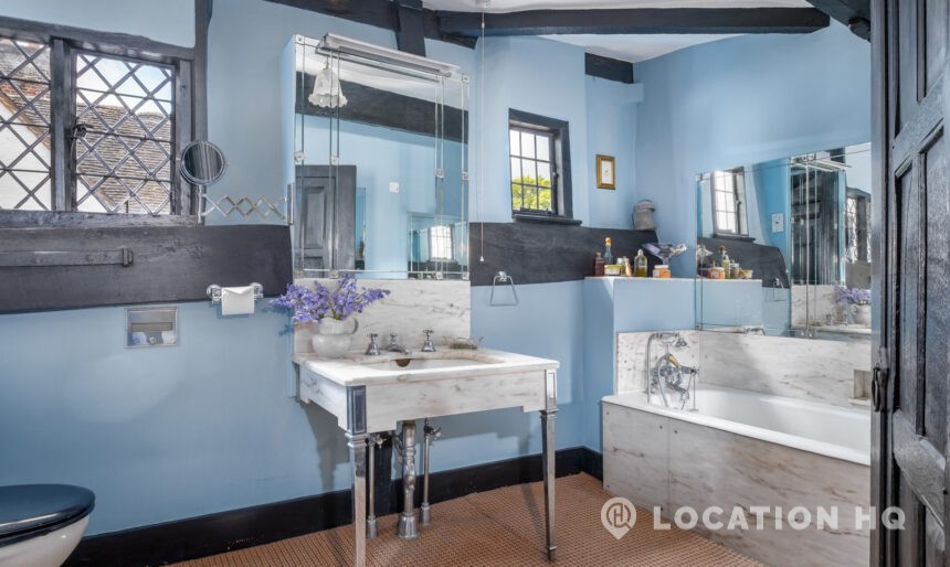 retro bathroom film location Surrey