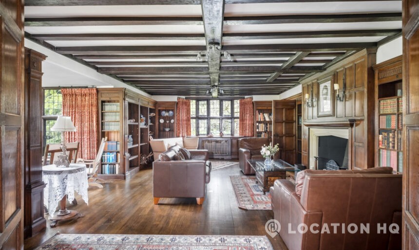 Tudor country house living room film location
