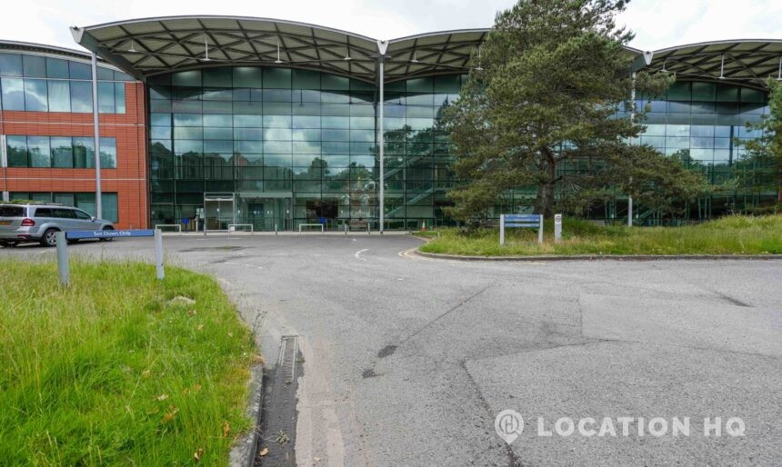office block exterior film location