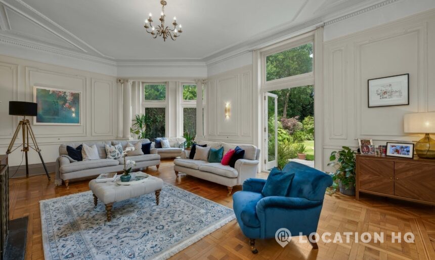 living room for filming