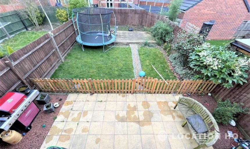 private garden of the house