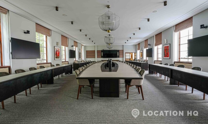 spacious conference room for filming