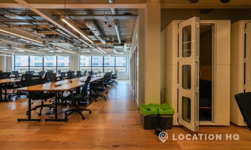 Offices modern for filming