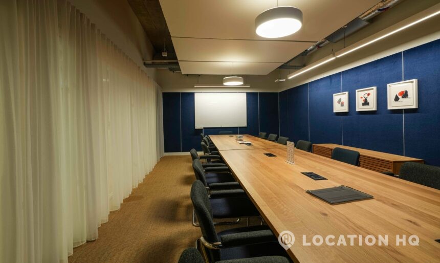modern office for filming