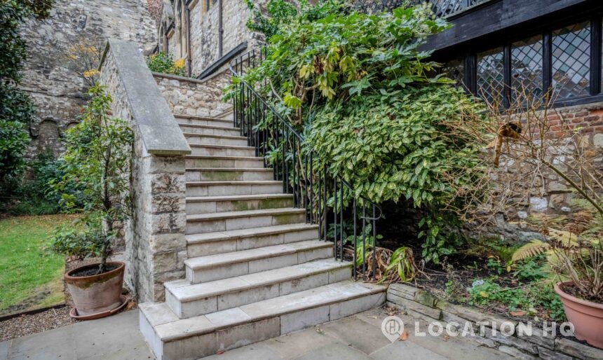 exterior staircase for filming