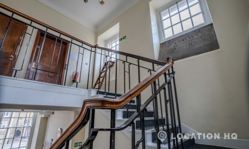 grand staircase for filming