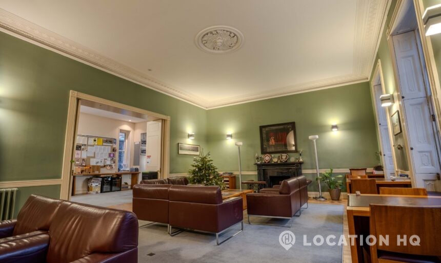 School lobby for filming