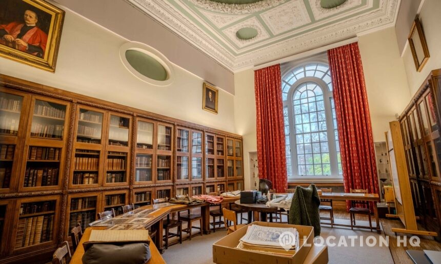 school library for filming