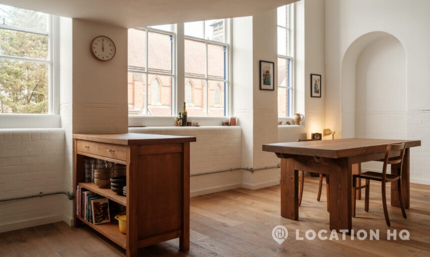 Converted school apartment