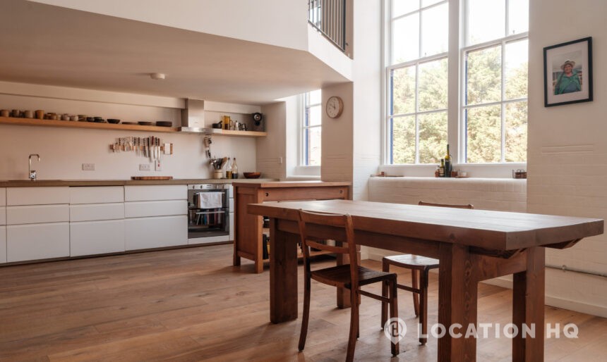 domestic kitchen for filming apartment mezzanine