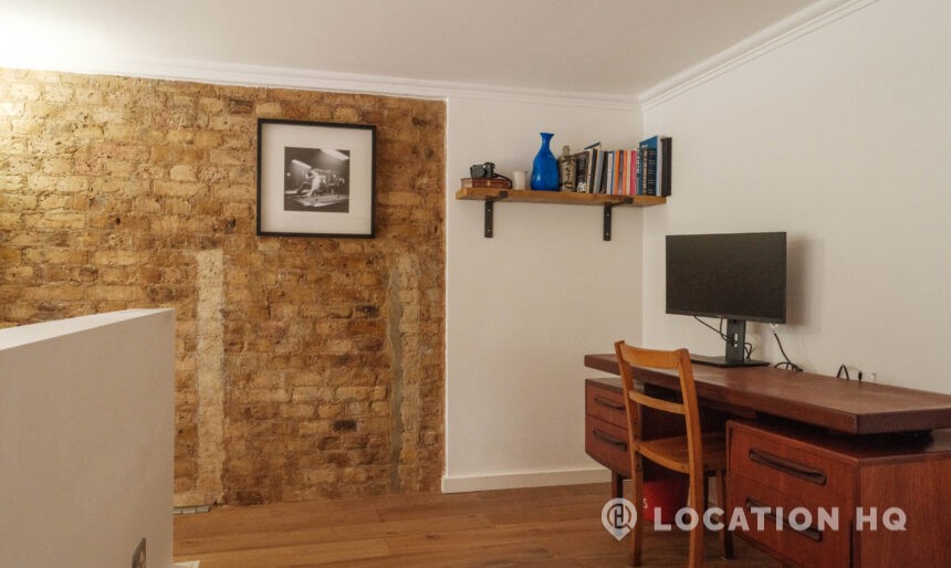 study desk for filming