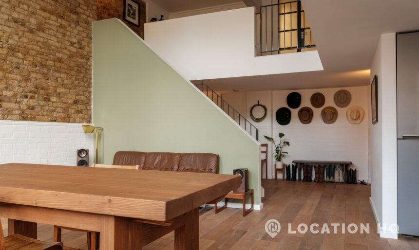 mezzanine staircase for filming