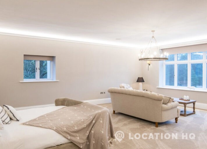 American stye mansion interior filming