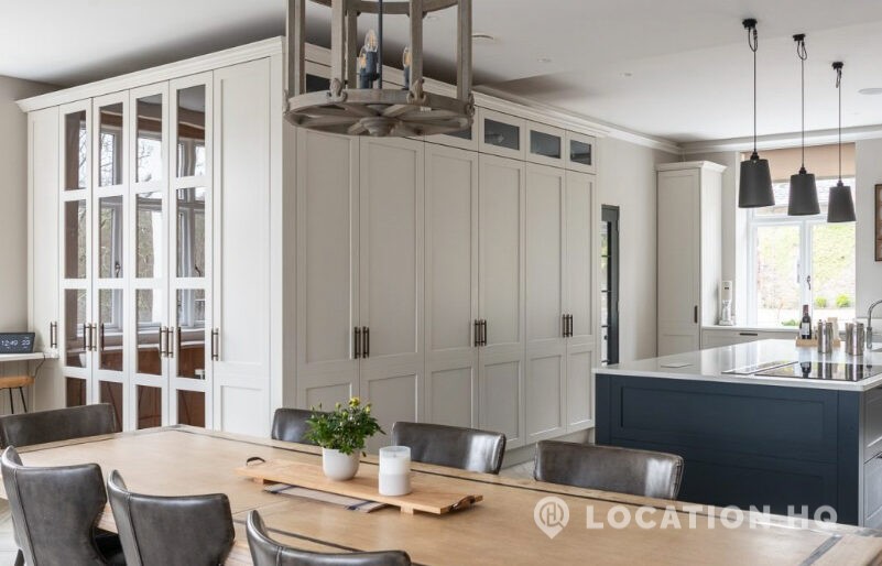 american style house dinning area for filming