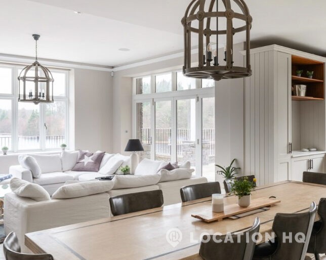 american style house living area for filming