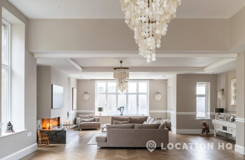 american style house living room