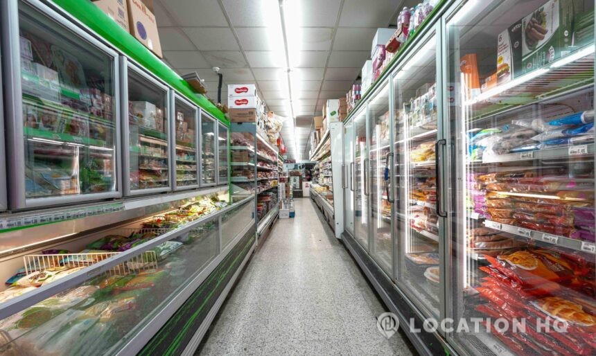 grocery shop for filming in London