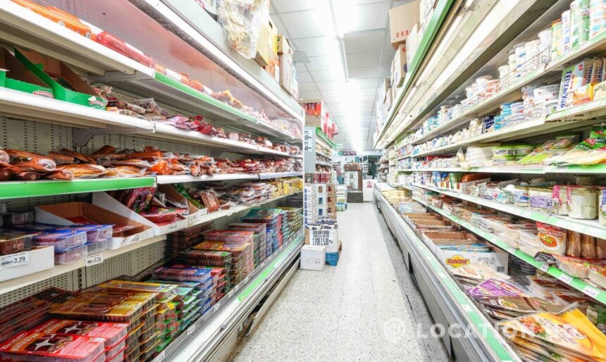 grocer's shop for filming in London