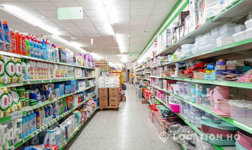 grocer's shop for filming in London