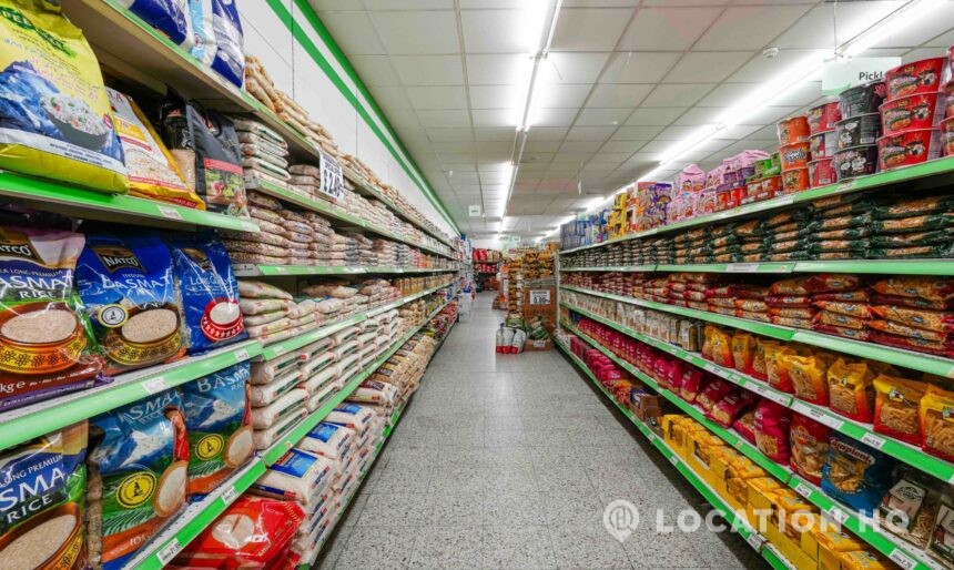 grocery shop for filming in London