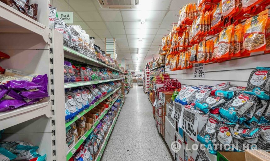 grocery shop for filming in London