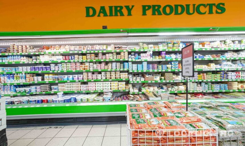 grocery market for filming in London