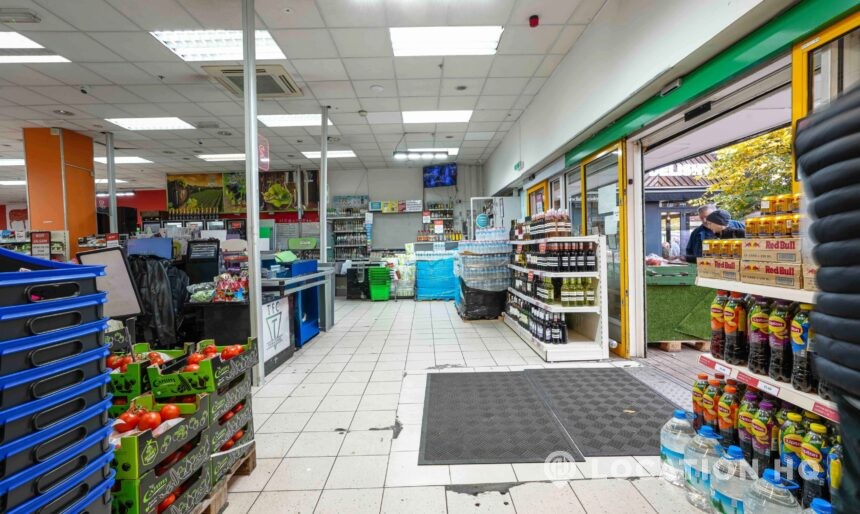 grocery shop for filming in London