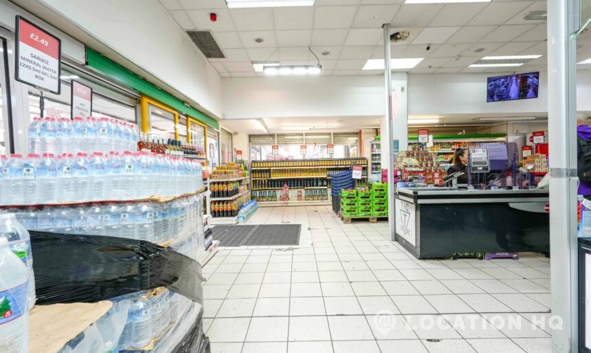 supermarket for filming check out