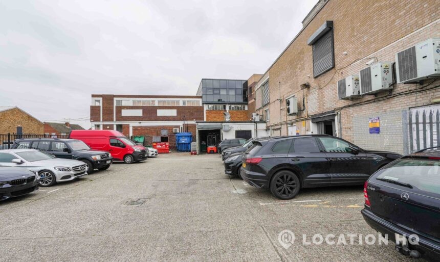 car park by supermarket for filming