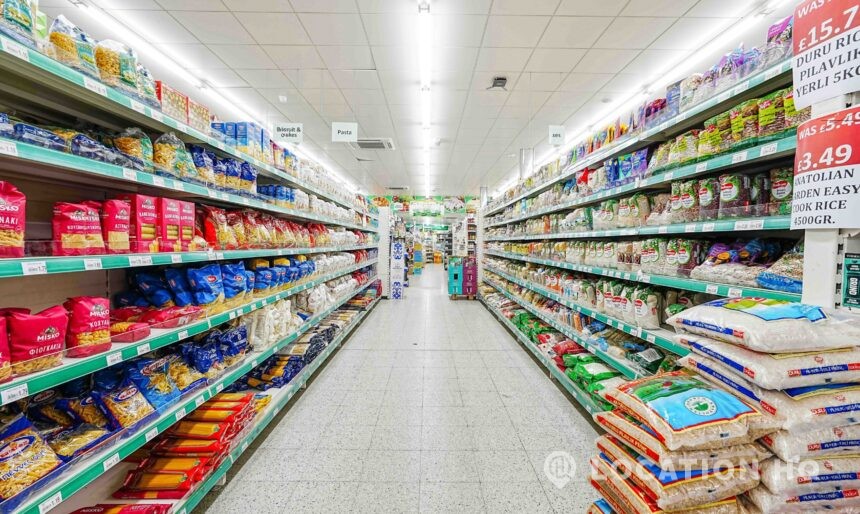 grocery shop for filming in London