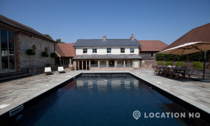 detached family house for film shoot