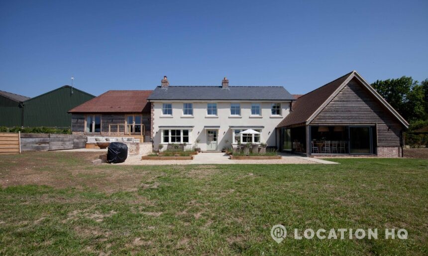 detached family house for film shoot