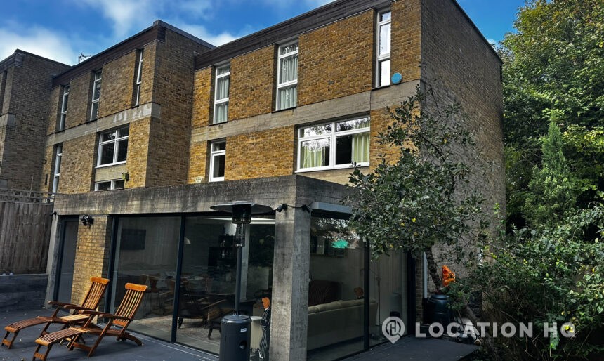 Modernist townhouse exterior London