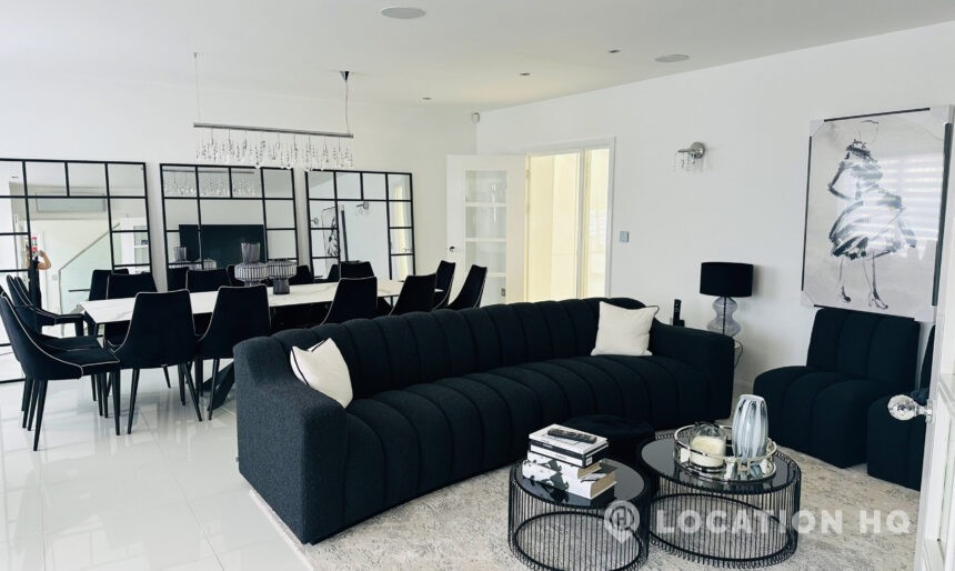 white living room film location