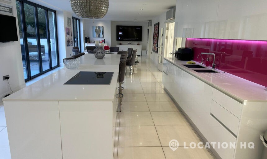 luxurious house for filming kitchen with island