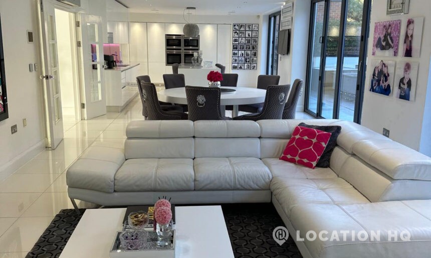 chic modern house used for filming