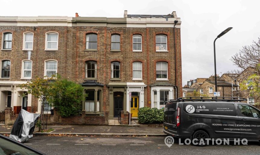 Victorian townhouse London exterior end terrace townhouse London film location