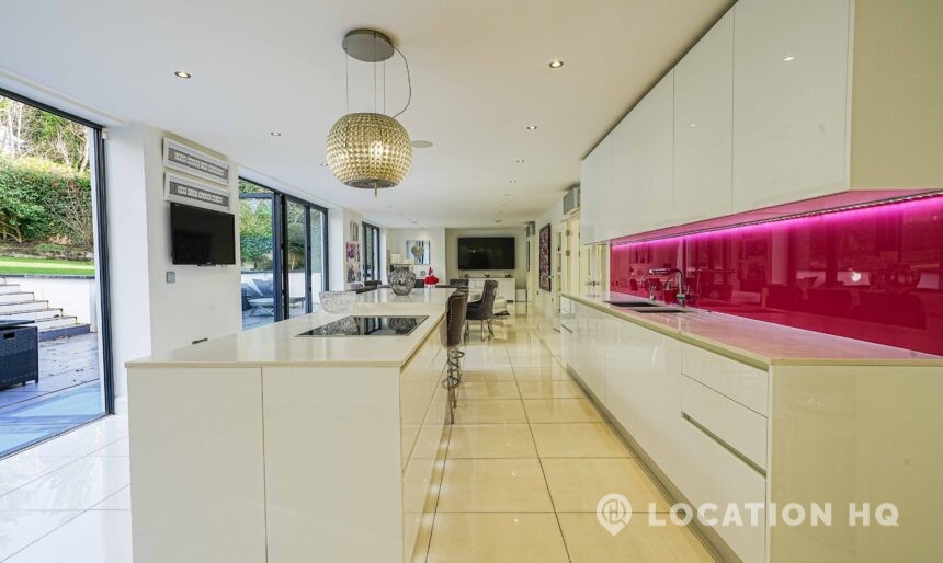 Modern kitchen available kitchen island film location