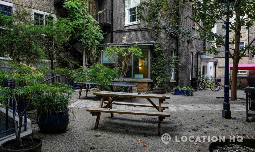 courtyard for filming Victorian