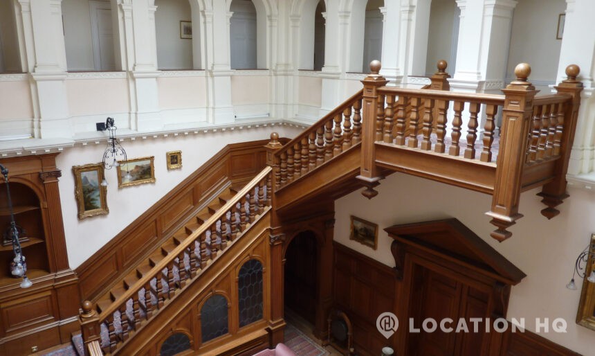 wooden stairs grand staircase