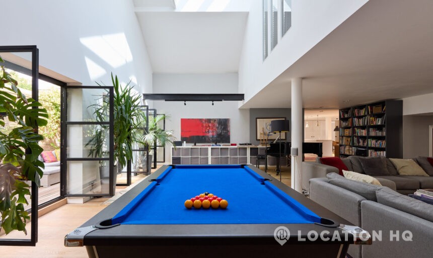 pool table house filming