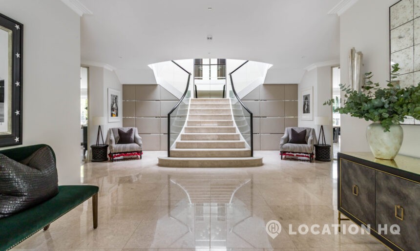 grand staircase Manor House modern