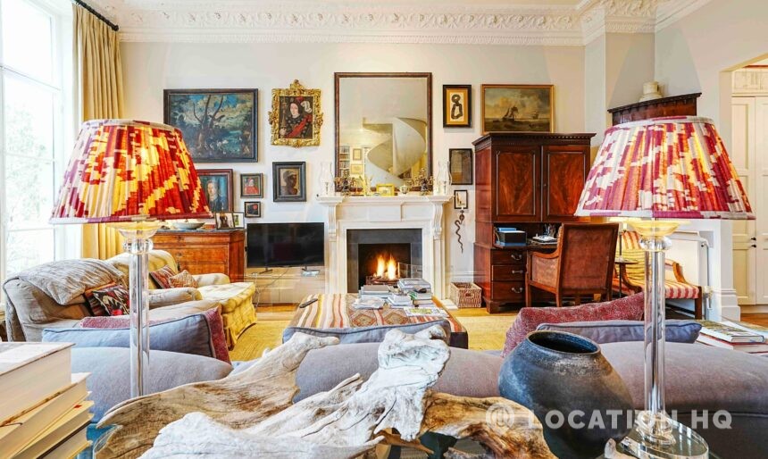 marble fireplace period property