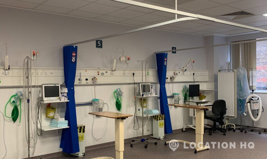 empty hospital for filming