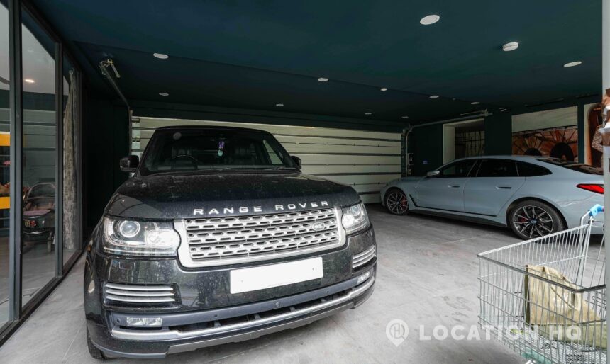 modern double garage
