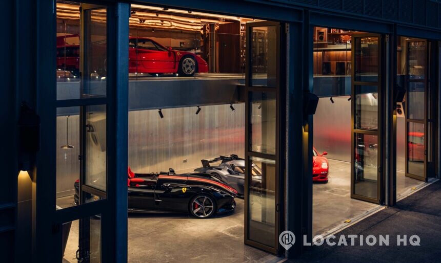luxurious car showroom location hire