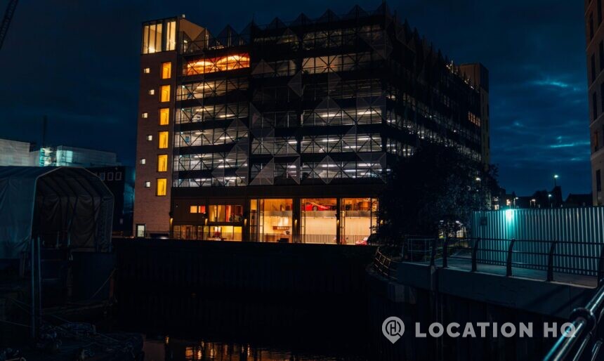 multi-storey car park with luxury cars location hire for filming