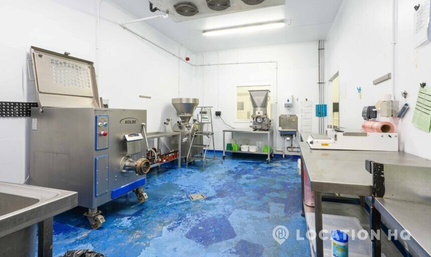 commercial kitchen in a butchery unit