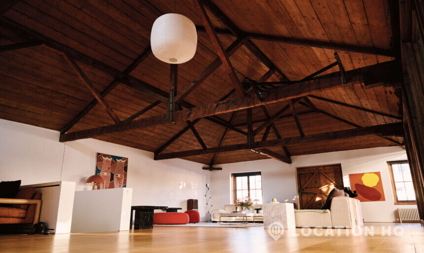converted warehouse apartment for filming